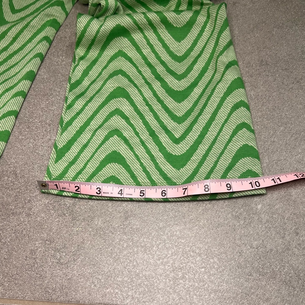 Urban Outfitters Green Psychedelic Swirl Flare Pants - Picture 12 of 13